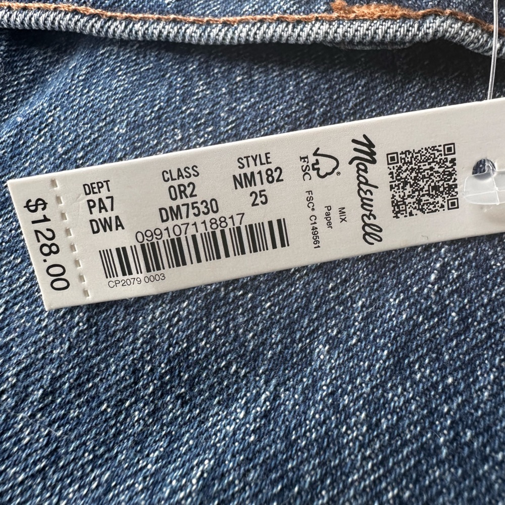 Madewell The Perfect Vintage Jean NWT With Magic Pockets 25 - Picture 10 of 16